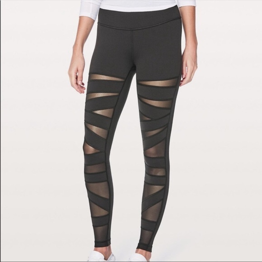 Lululemon High Times Tech Mesh Bandage Size 8